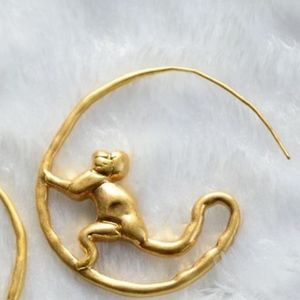 Tory Burch Jewelry - tory burch monkey circle earring hoop Tory Burch Jewelry - tory burch monkey circle earring hoop
